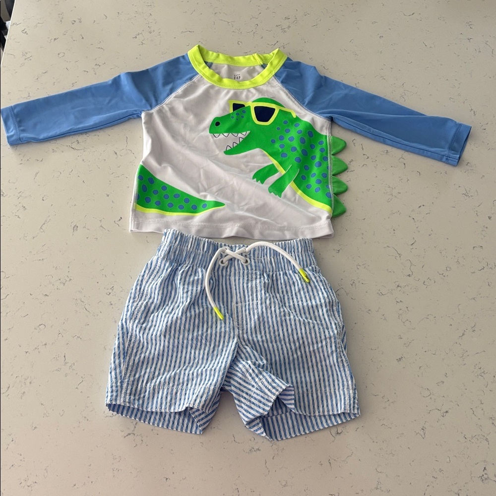 GAP Baby Dinosaur Rashguard Set
